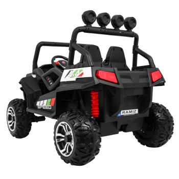 Terenowe Grand Buggy Lift dla dzieci Biały + Napęd 4x4 + Pilot + Bagażnik + Radio MP3 + LED